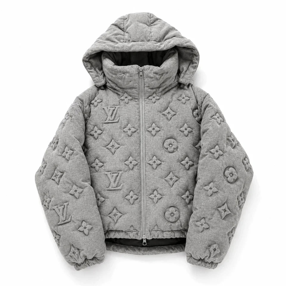 "LV" Grey Puffer