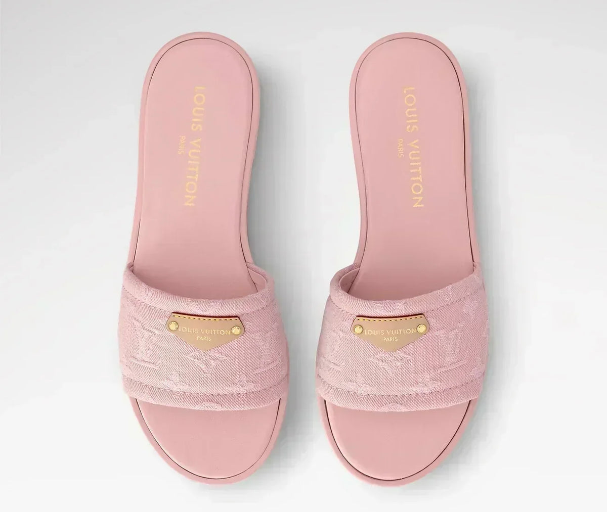 “LV“ Denim Sandalen